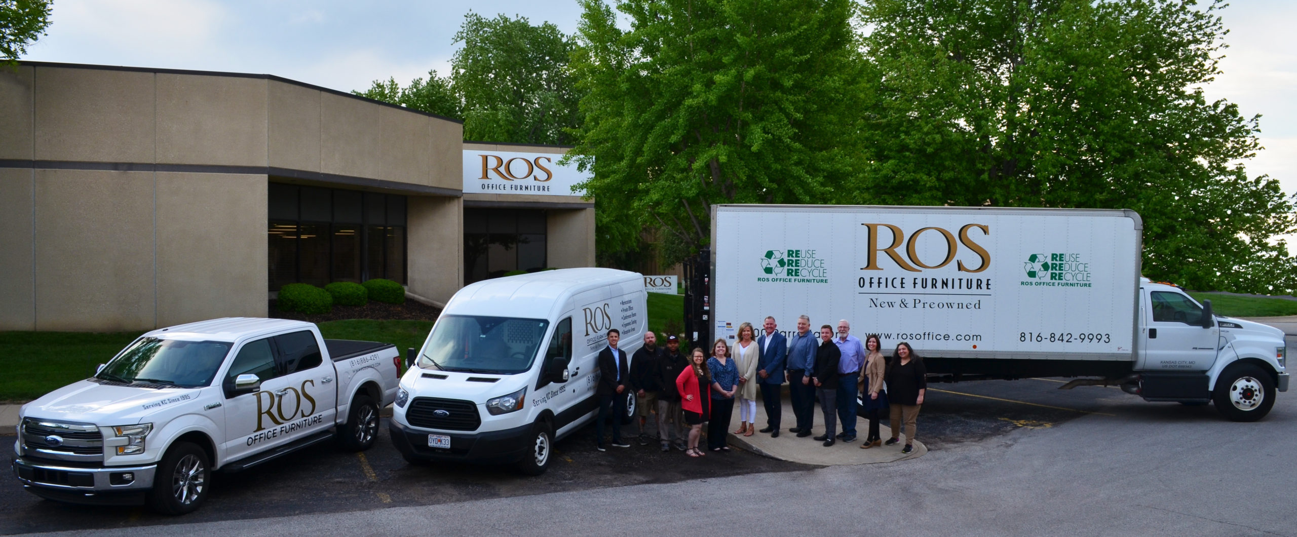 ROS Team in front of office