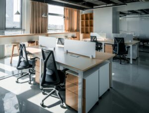 Stock image of a modern, clean office space